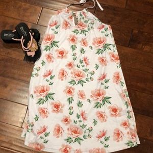 Flower halter dress
